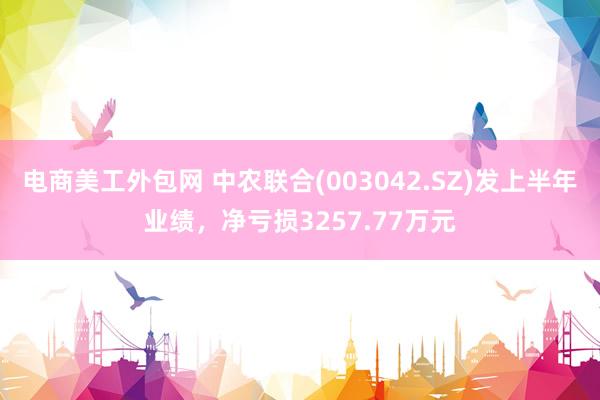 电商美工外包网 中农联合(003042.SZ)发上半年业绩，净亏损3257.77万元