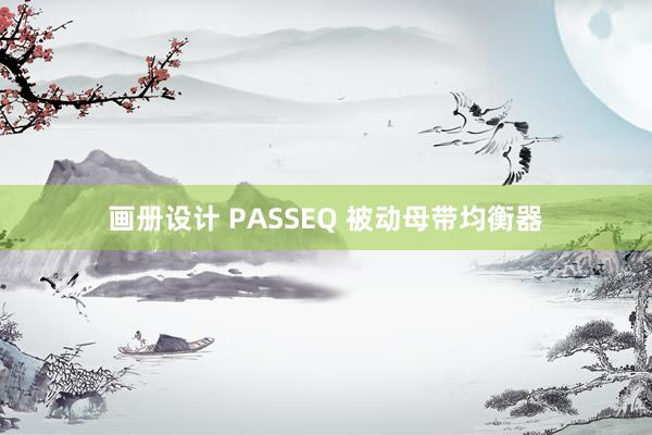 画册设计 PASSEQ 被动母带均衡器